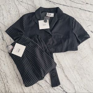 NWT LF stores Seek the Label pinstripe set